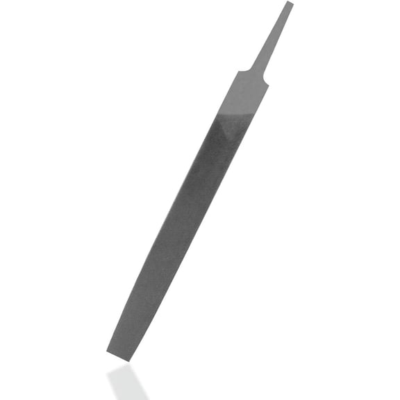 Flat Medium Cut File, Double Cut Teeth, 6'' Length, Made of High Carbon Steel, Hand File Without Handle Suitable for Wood, Metal, Sharpening, etc.