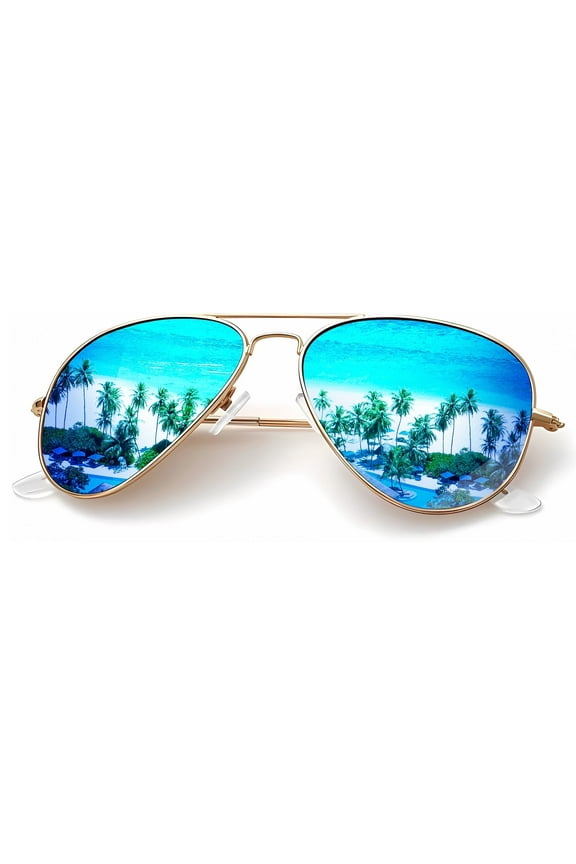 Classic Aviator Sunglasses for Men Women Driving Sun glasses Polarized Lens UV Blocking-1 Pack
