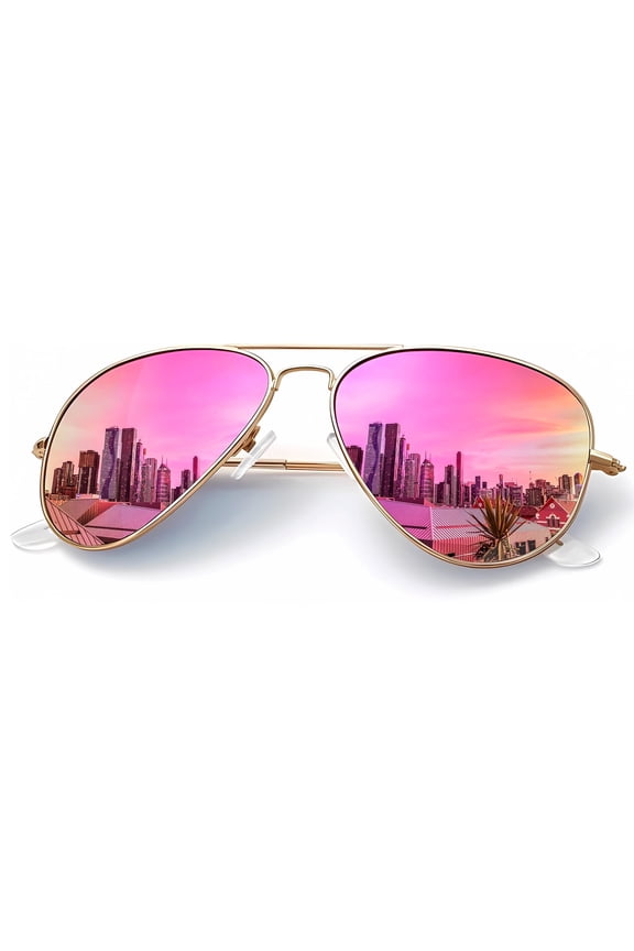 Classic Aviator Sunglasses for Men Women Driving Sun glasses Polarized Lens UV Blocking-1 Pack