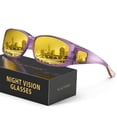 thumbnail image 1 of KALIYADI Fit-Over Night-Vision-Glasses for Women: Striped Anti Glare Night Driving Glasses for Men High Definition Lens, 1 of 7