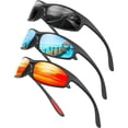 thumbnail image 1 of KALIYADI Polarized Sport Sunglasses Men Sun Glasses for Running Cycling Fishing with UV Protection, 1 of 7