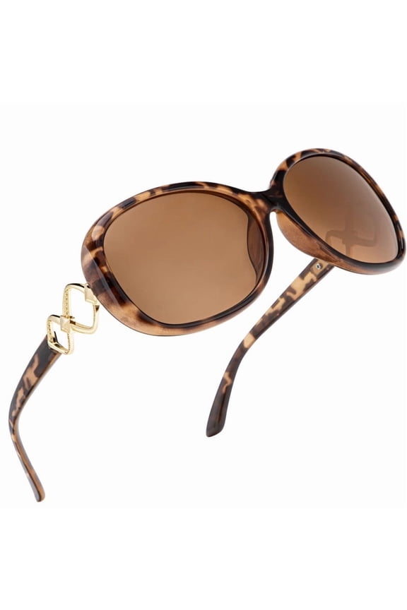 Oversized Sunglasses for Women, Vintage Women Sunglasses Trendy Polarized Sunglasses with UV Protection