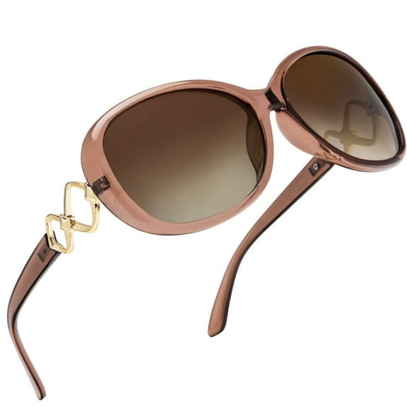 KALIYADI Oversized Sunglasses for Women, Vintage Women Sunglasses Trendy Polarized Sunglasses with UV Protection