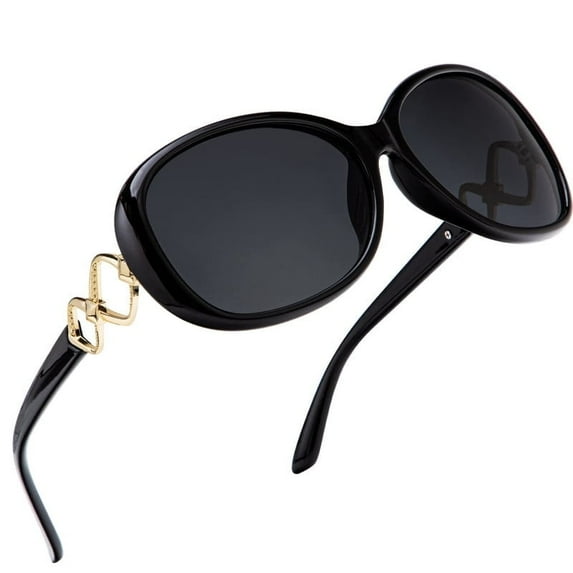 KALIYADI Oversized Sunglasses for Women, Vintage Women Sunglasses Trendy Polarized Sunglasses with UV Protection