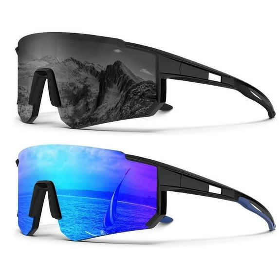 KALIYADI Polarized Sports Sunglasses-Men Running-Sunglasses-for-Women: Mens Sunglasses Polarized UV Protection Cycling Driving Fishing