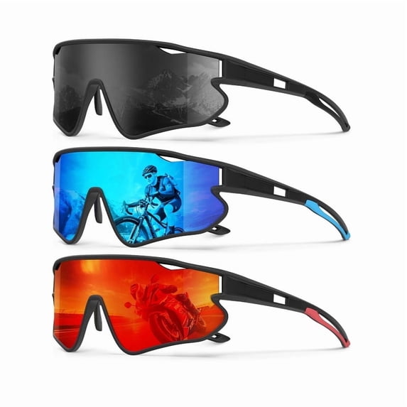 KALIYADI Polarized Sports Sunglasses Cycling Sun Glasses for Running Fishing UV400 Protection