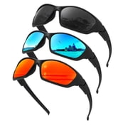 KALIYADI Polarized Sunglasses Men Sports Mens Sunglasses Women Sun Glasses with UV400 Protection for Cycling Fishing Running