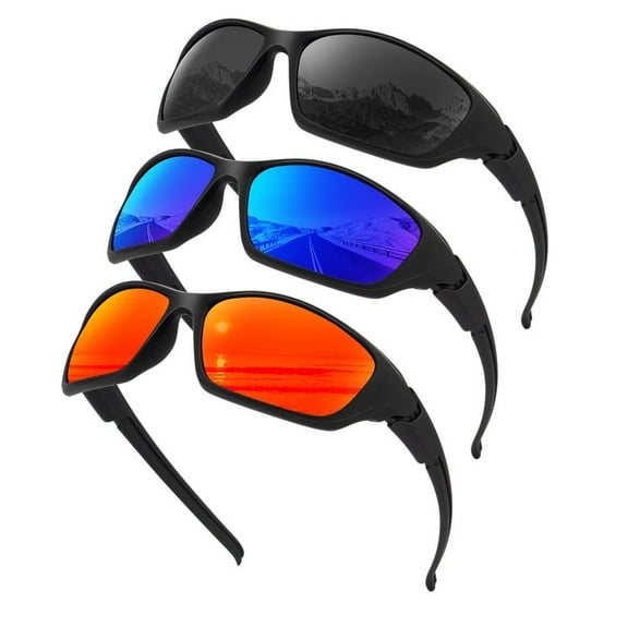 KALIYADI Polarized Sunglasses Men Sports Mens Sunglasses Women: Sun Glasses with UV400 Protection for Cycling Fishing Running