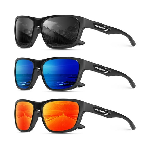 KALIYADI Polarized Sunglasses Men Sports-Sunglasses: Classic Sun Glasses for Driving, Fishing for Women with UV400 Protection