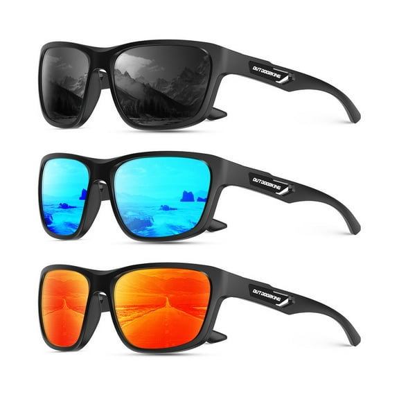 KALIYADI Polarized Sunglasses Men Sports-Sunglasses: Classic Sun Glasses for Driving, Fishing for Women with UV400 Protection