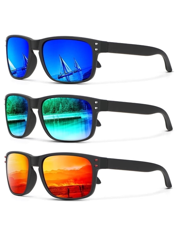 Polarized Sunglasses for Men and Women Vintage Style Sun Glasses for Fishing Running Driving with UV Protection