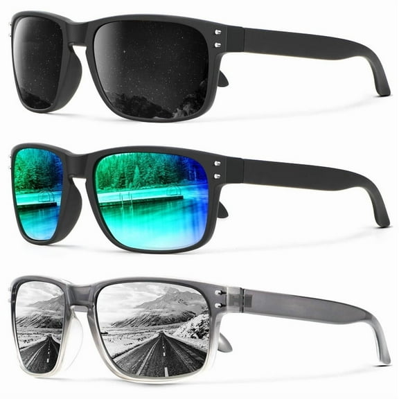KALIYADI Polarized Sunglasses for Men Women, Mens Sunglasses Polarized UV Protection, Vintage Sun Glasses for Fishing Running Driving