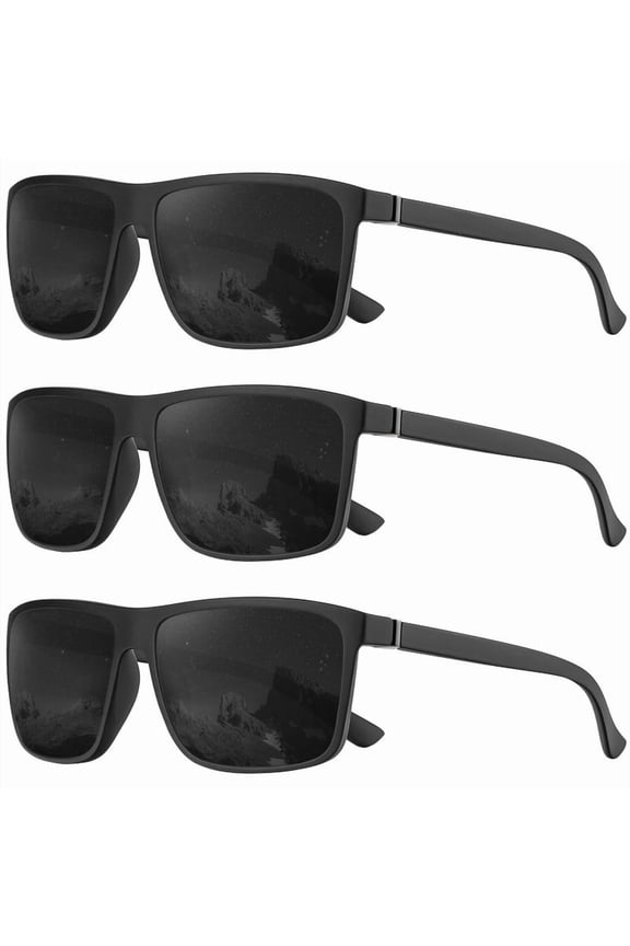 Polarized Sunglasses for Men and Women, Mens Sunglasses Polarized with UV Protection for Driving Fishing Golf (3 Packs)