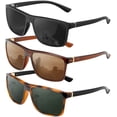 thumbnail image 1 of KALIYADI Polarized Sunglasses for Men and Women,Classic Square Sun Glasses with UV Protection for Driving Fishing, 1 of 8
