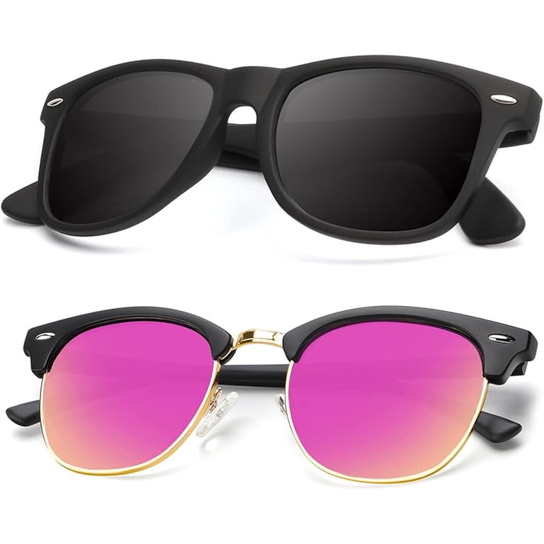 Polarized Sunglasses for Men and Women Semi-Rimless Frame Driving Sun glasses UV KALIYADI Polarized Sunglasses for Men and Women Semi-Rimless  main image 2