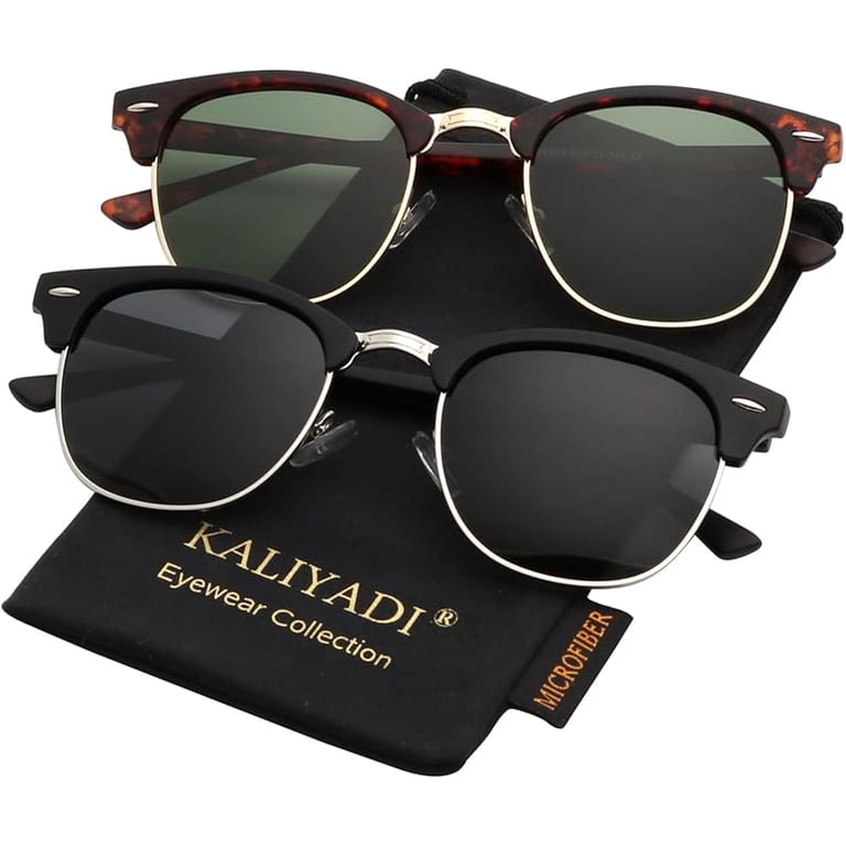 KALIYADI Polarized Sunglasses for Men and Women Semi-Rimless  display picture 2