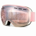 thumbnail image 1 of KALIYADI Ski Goggles for Men Women Youth, OTG Snow Goggles with Anti Fog and UV Protection Over Glasses Vlt 10% (Clear Pink), 1 of 8