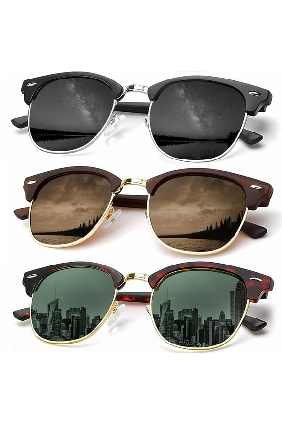 Unisex Polarized Retro Classic Trendy Stylish Sunglasses for Men Women Driving Sun glasses UV Blocking