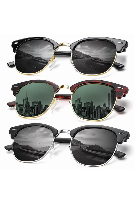 Unisex Polarized Retro Classic Trendy Stylish Sunglasses for Men Women Driving Sun glasses UV Blocking