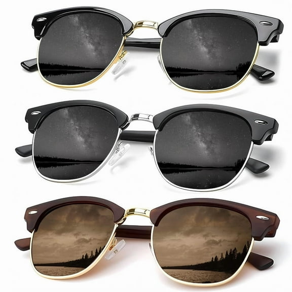 KALIYADI Unisex Polarized Retro Classic Trendy Stylish Sunglasses for Men Women Driving Sun glasses UV Blocking