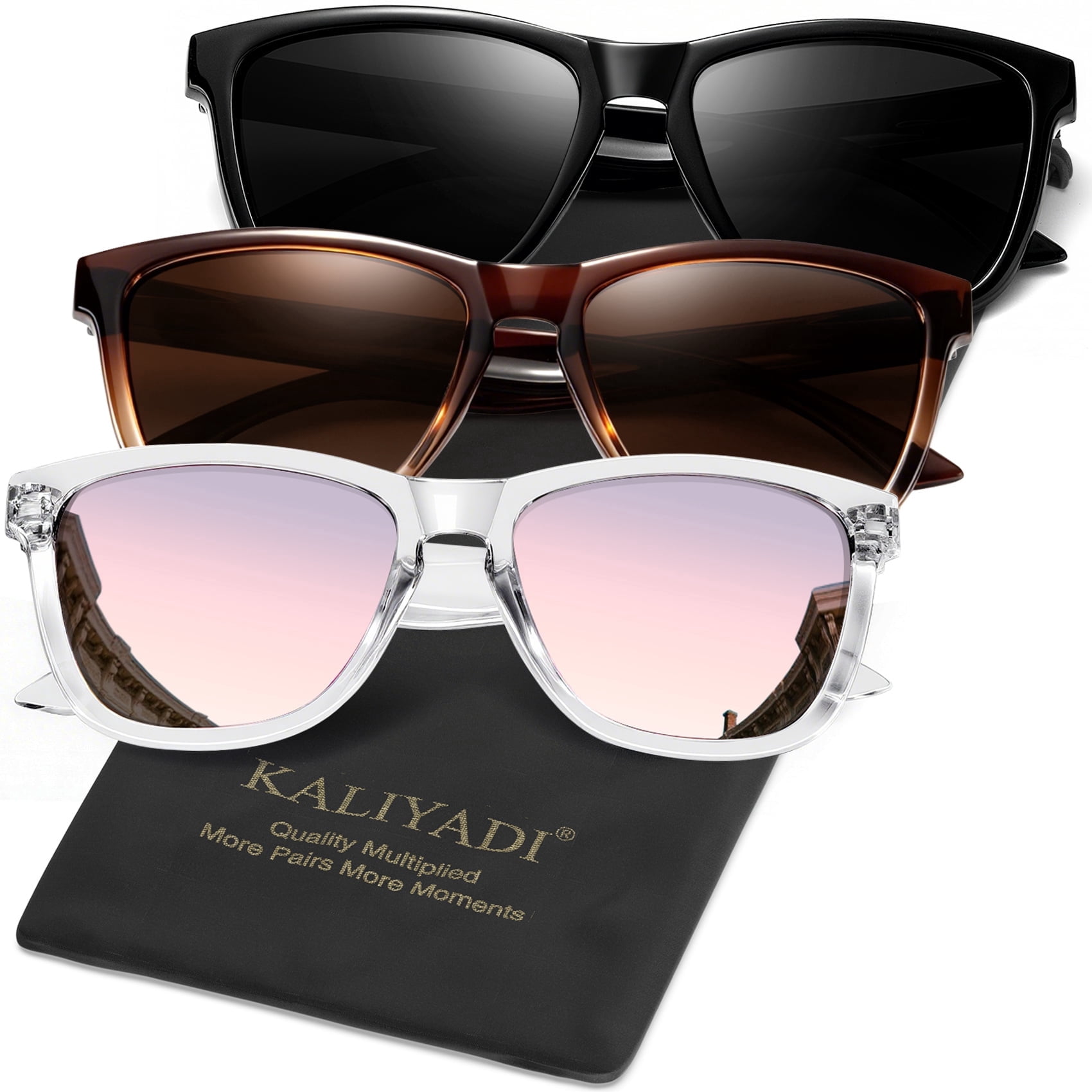 Womens Sunglasses Polarized Sunglasses Women Trendy Retro Sun Glasses with UV Protection