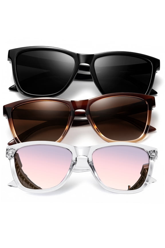 Womens-Sunglasses Polarized Sunglasses-Womens Trendy: Retro Sun Glasses with UV Protection for Travel Driving
