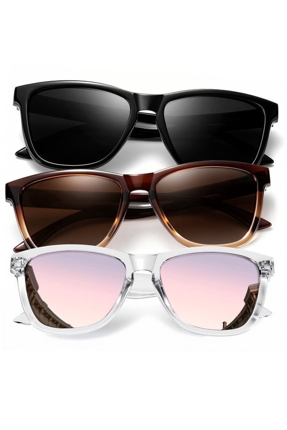 Womens-Sunglasses Polarized Sunglasses-Womens Trendy: Retro Sun Glasses with UV Protection for Travel Driving