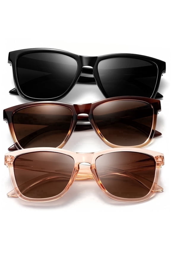 Polarized Sunglasses for Women Men Retro Square Sun Glasses UV Protection