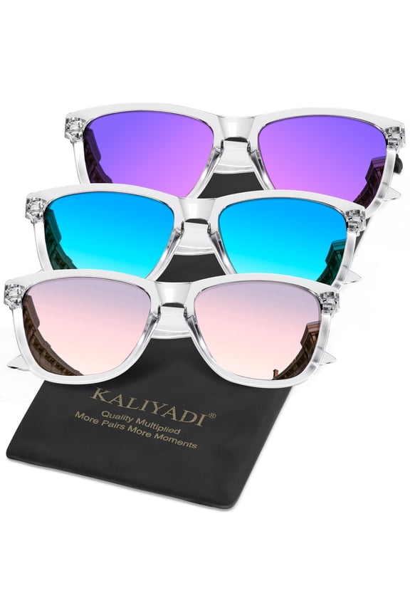 Polarized Sunglasses for Women Men Retro Square Sun Glasses UV Protection