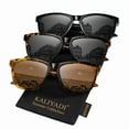 thumbnail image 1 of KALIYADI Womens-Sunglasses Polarized Sunglasses-Womens Trendy: Retro Sun Glasses with UV Protection for Travel Driving, 1 of 7