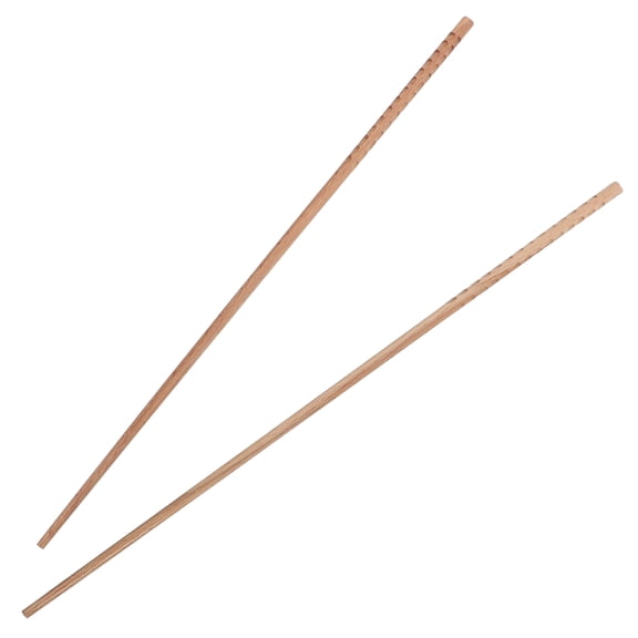 KALLORY 1 Pair Extra Long Deep Frying Chopsticks Reusable Natural Wood 42cm
