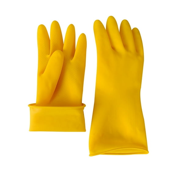 KALLORY 1 Pair Waterproof Rubber Gloves for Window Cleaning and Car Washing in Random Color