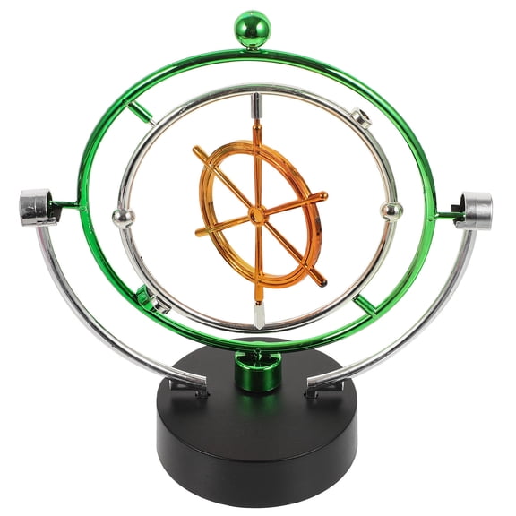 KALLORY 1 Pc Perpetual Motion Machine Ornament Desk Decor Globe Shaped Multi Plastic for Science Enthusiasts Birthday