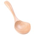 thumbnail image 1 of KALLORY 1 Pc Reusable Plastic Soup Spoon for Home Use Light Brown Fine Workmanship Easy to Clean Multifunctional Large Capacity, 1 of 8