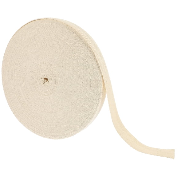 KALLORY 1 Roll Cotton Ribbons for Quilting Beige Twill Pattern for Home Users