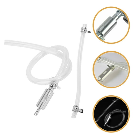 KALLORY 1 Set Brake Fluid Bleeder Hose Kit Non-Return Check-valve Bleeder Hose Kit