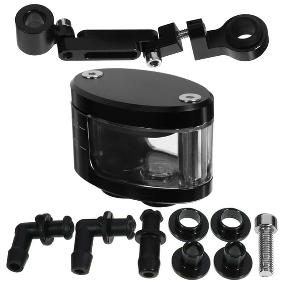 KALLORY 1 Set CNC Machined Motorcycle Brake Fluid Cup for Clutch Fluid Storage