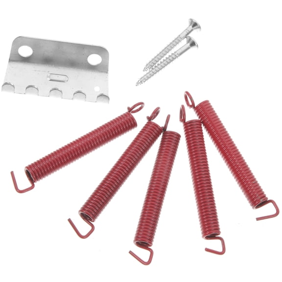 KALLORY Electric Guitar Tremolo Set in Red Metal with Adjustable Flexible Design for Tremolo Bridge Mounting Vintage Style