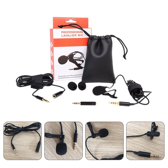 KALLORY Wired Microphone Set Black for Music Recording, Podcasting, Streaming, and Professional Audio Use
