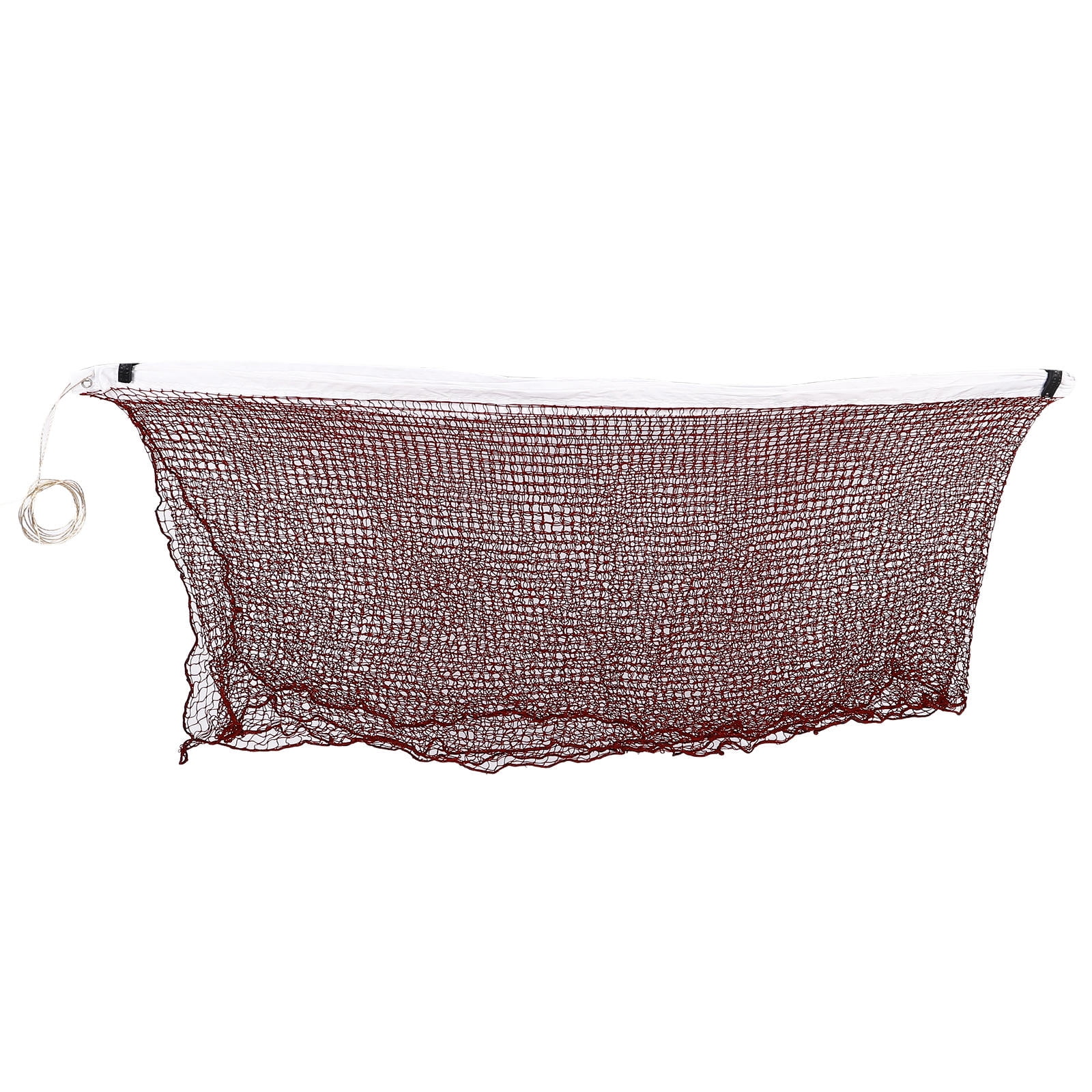 KALLORY Badminton Net Set for Outdoor and Indoor Sports, Brown Material, Easy Setup for Family and Friends Play