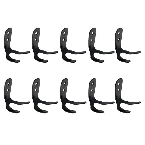 KALLORY 10 Sets Fixed Hooks U-Shaped for Hanging Hats in Bedroom