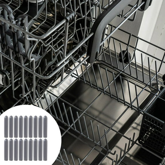 KALLORY 100 Pcs Dishwasher Protection Cap Rack Repair Kit End Covers