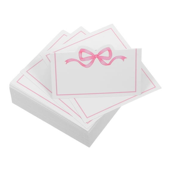 KALLORY Bow Seating Cards for Wedding Guest Organization Elegant Princess Theme Place Cards