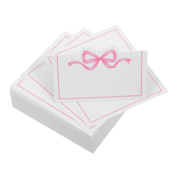 KALLORY Bow Seating Cards for Wedding Guest Organization Elegant Princess Theme Place Cards