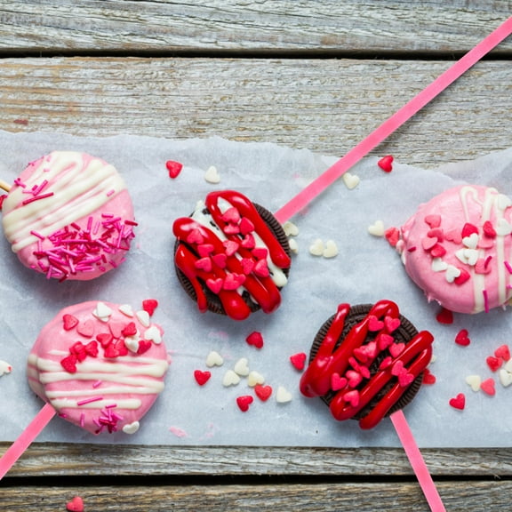 KALLORY 100Pcs Colorful Cake Sticks for Lollipop and Cake Pops and Party Treat