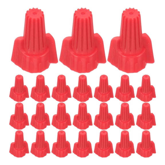 KALLORY 100Pcs Red Winged Wire Connectors Kit with Wire Terminal Nuts for Electrical Wiring and Repairs