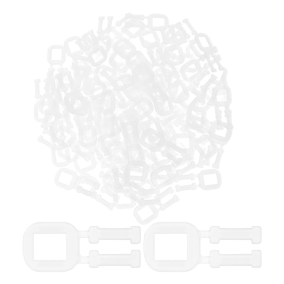 KALLORY 100Pcs Transparent PP Anti-slip Shipping Box Handles for Cardboard Boxes Moving 2.3x1.0x0.1in