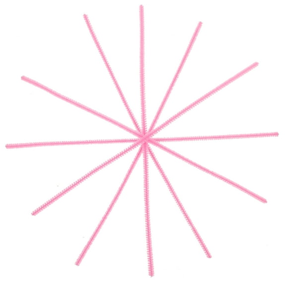 KALLORY 100pcs DIY Twisted Sticks Material Chenille Stems Twisting Fluffy DIY Sticks for DIY Lover