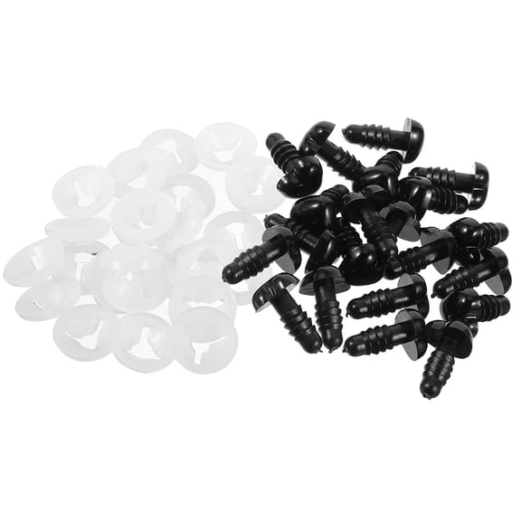 KALLORY 100pcs Heart Modeling Doll Nose Stuffed Doll Materials DIY Bear Doll