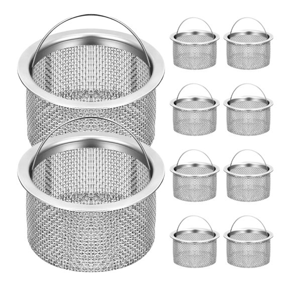 KALLORY Metal Sink Drain Strainer Filters, Easy to Install, Kitchen and Bathroom Drain Protector